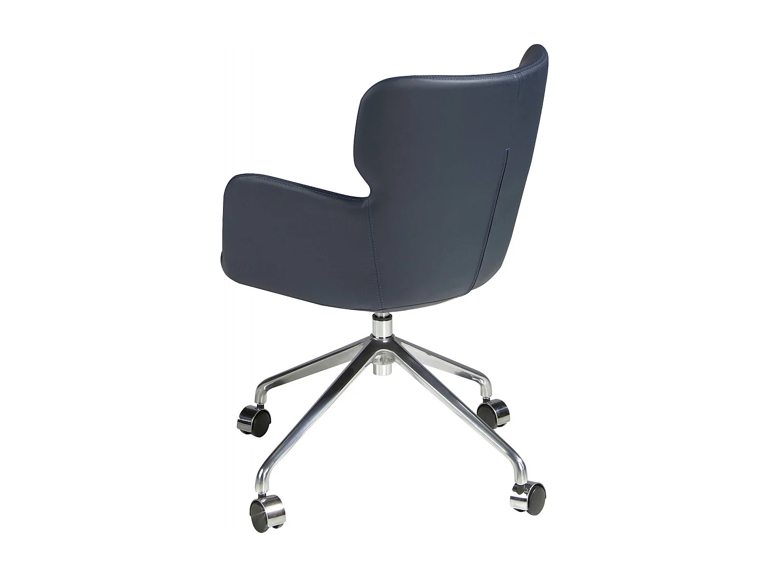 Chaise bureau pivotante design bleu marine Angel Cerda