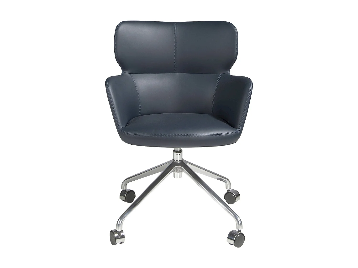 Chaise bureau pivotante design bleu marine Angel Cerda