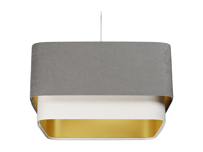 Suspension élégante velours et finitions dorées