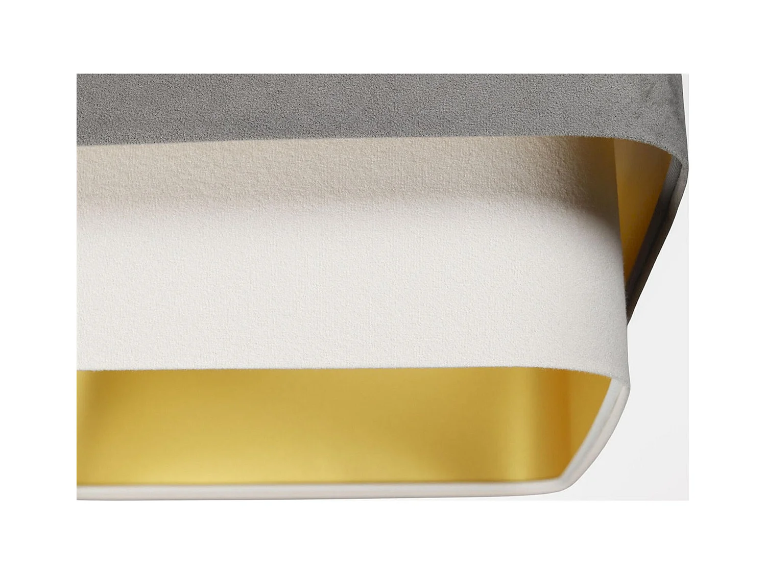 Suspension élégante velours et finitions dorées