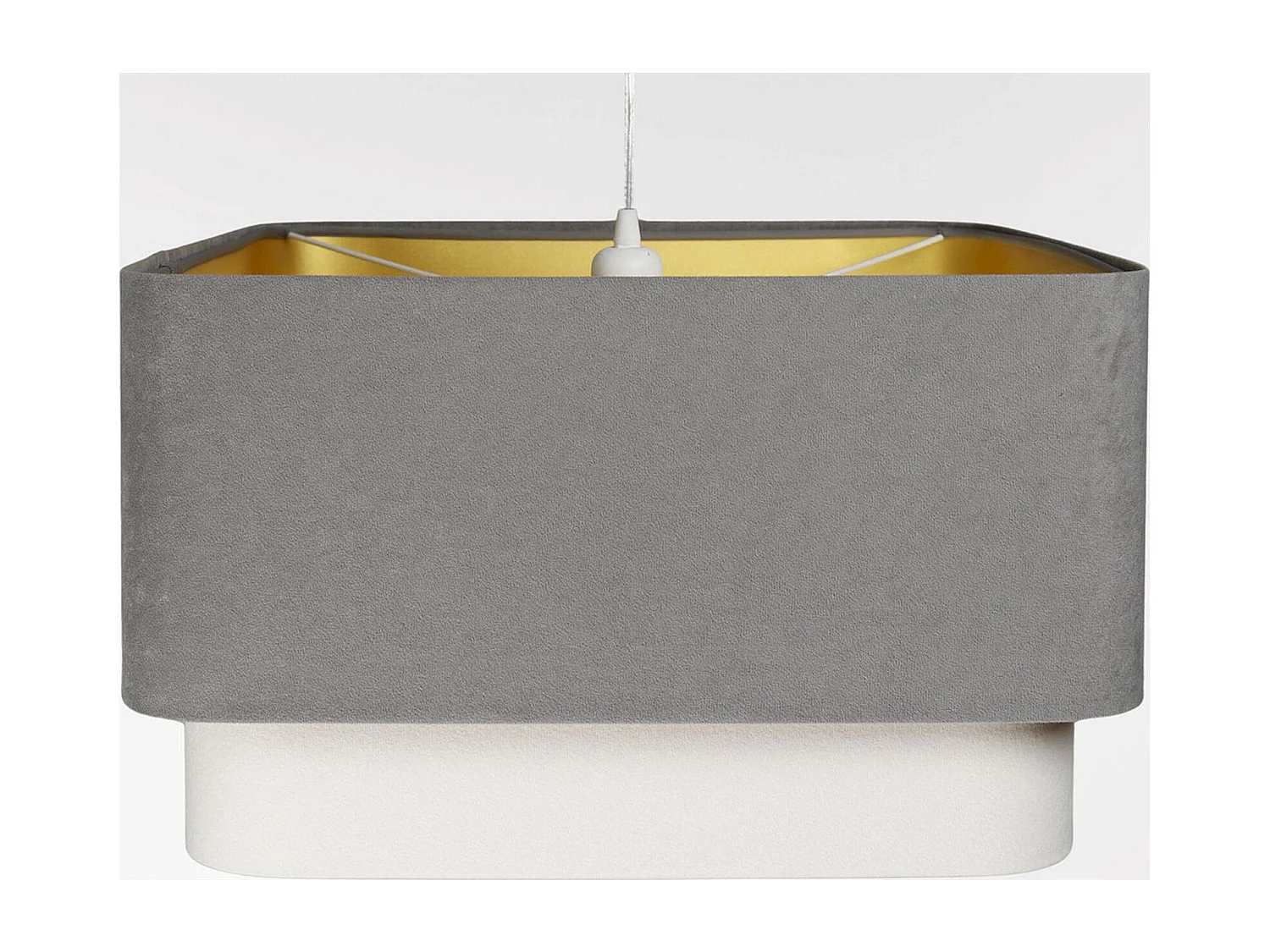 Suspension élégante velours et finitions dorées