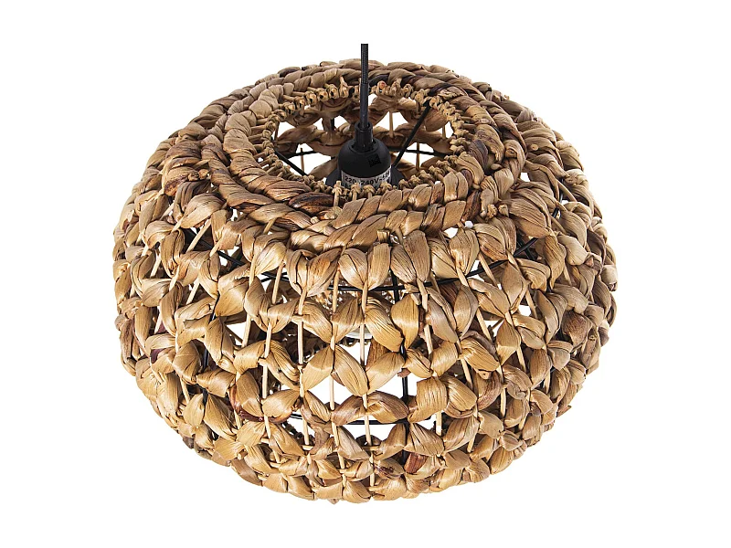 Suspension rotin tressé élégance chaleureuse pour intérieurs