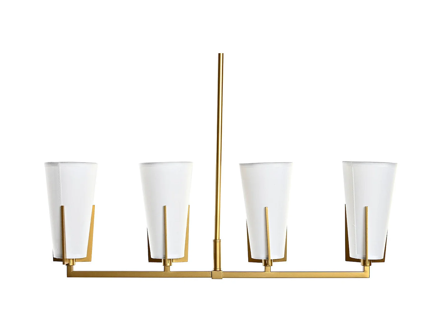 Suspension élégance dorée et blanche pour intérieur chic