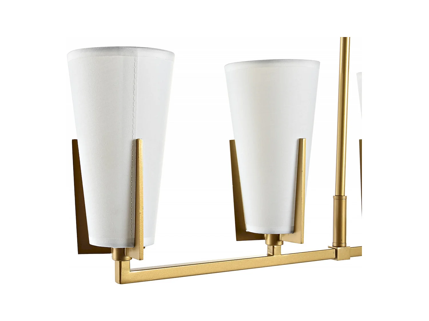 Suspension élégance dorée et blanche pour intérieur chic