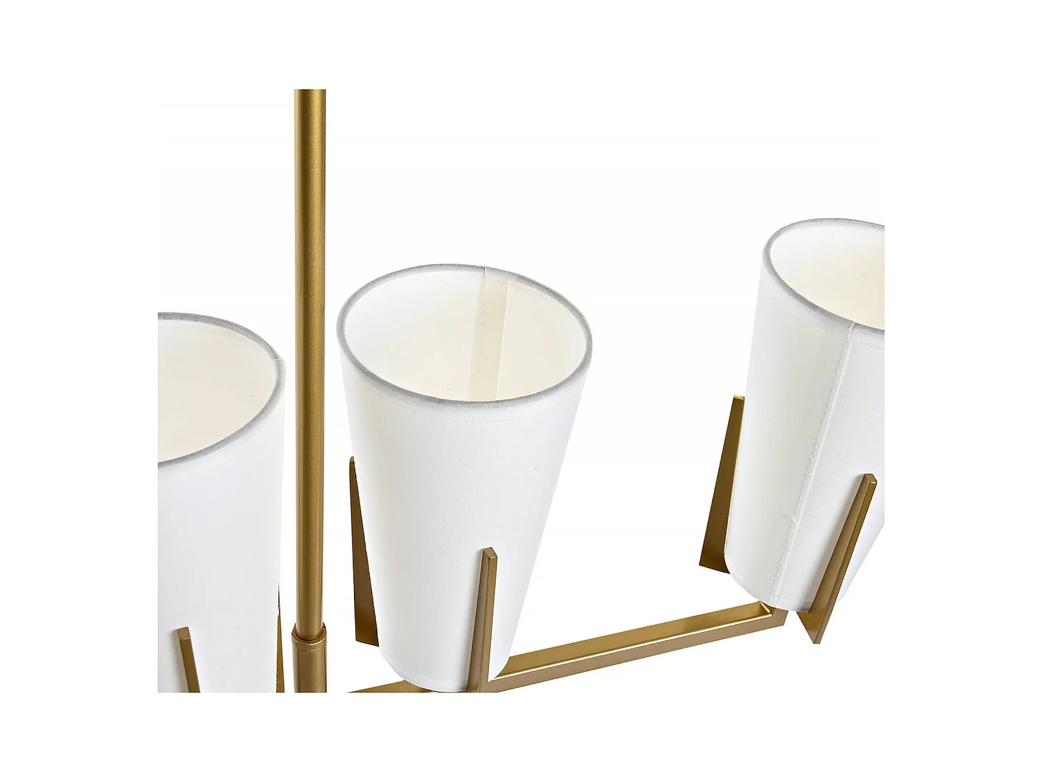 Suspension élégance dorée et blanche pour intérieur chic