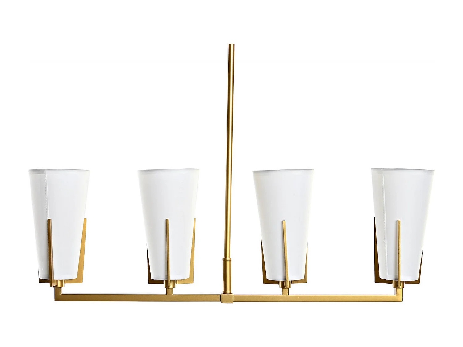 Suspension élégance dorée et blanche pour intérieur chic