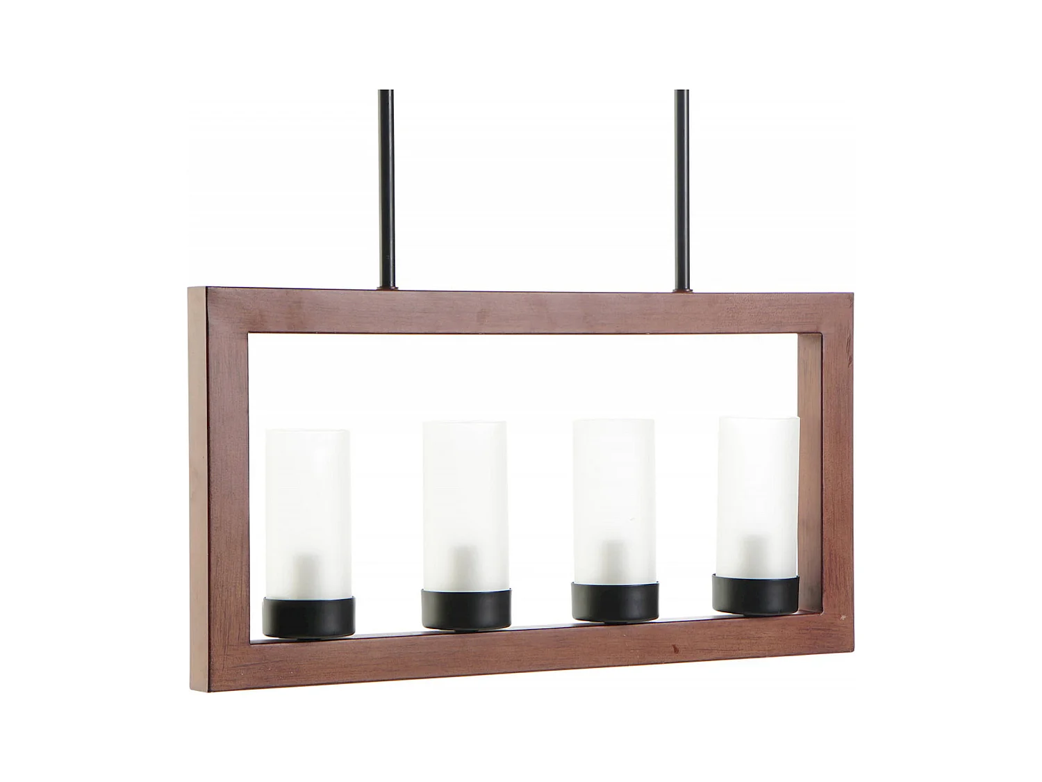 Suspension effet bois élégant pour intérieur moderne