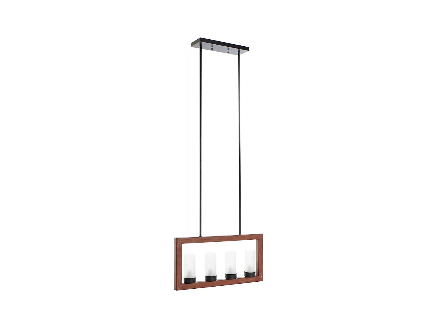 Suspension effet bois élégant pour intérieur moderne
