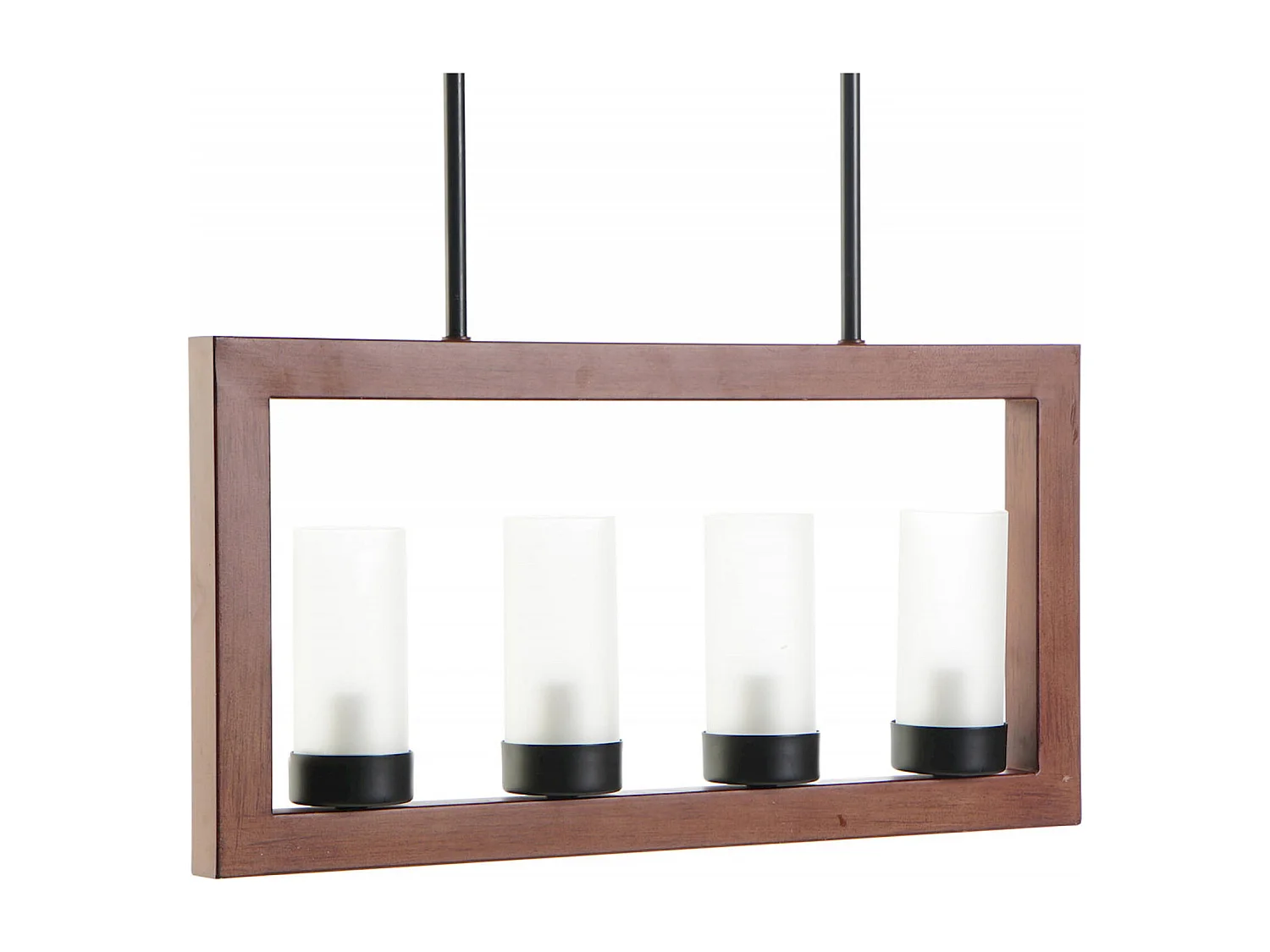 Suspension effet bois élégant pour intérieur moderne