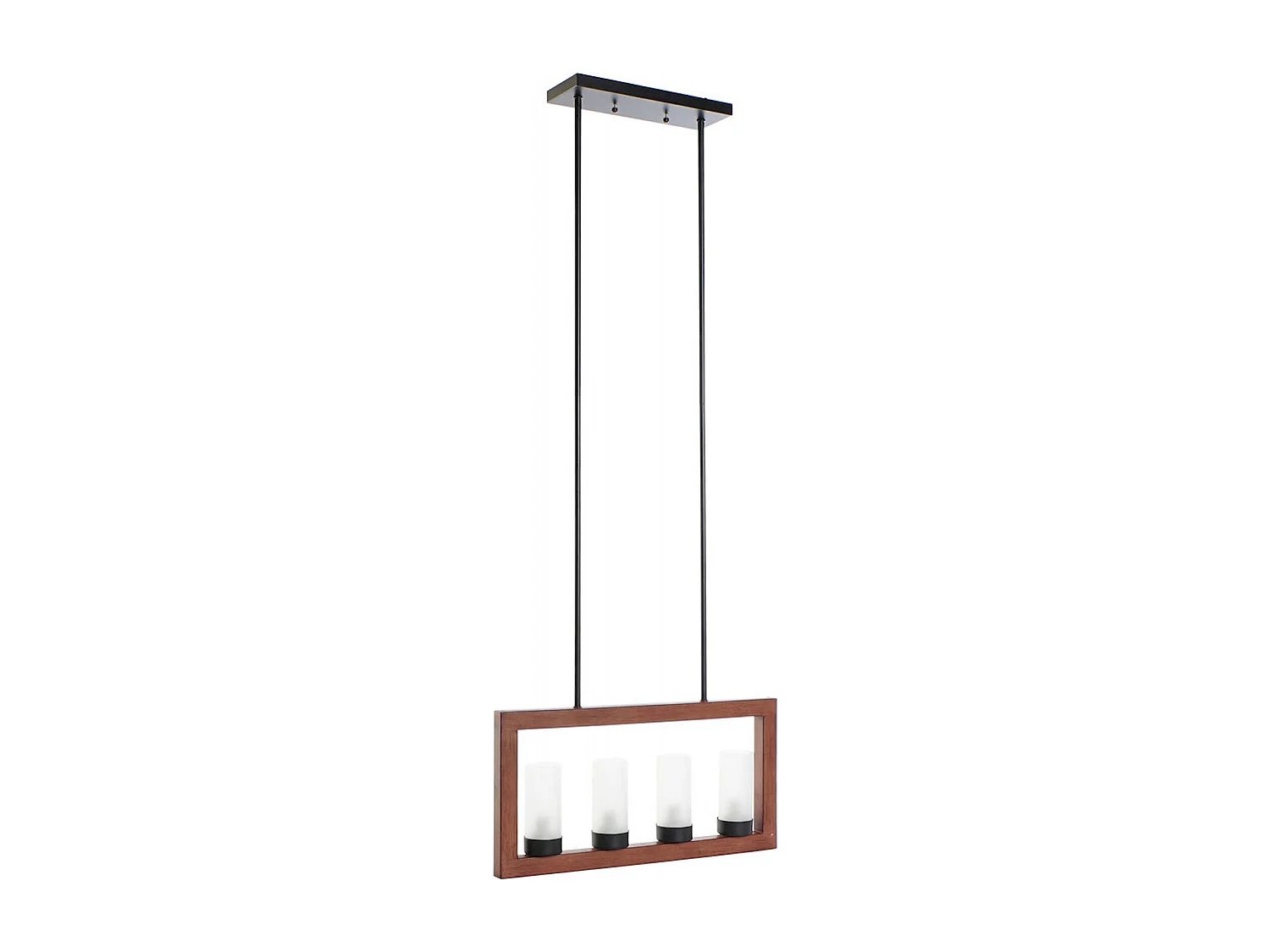 Suspension effet bois élégant pour intérieur moderne
