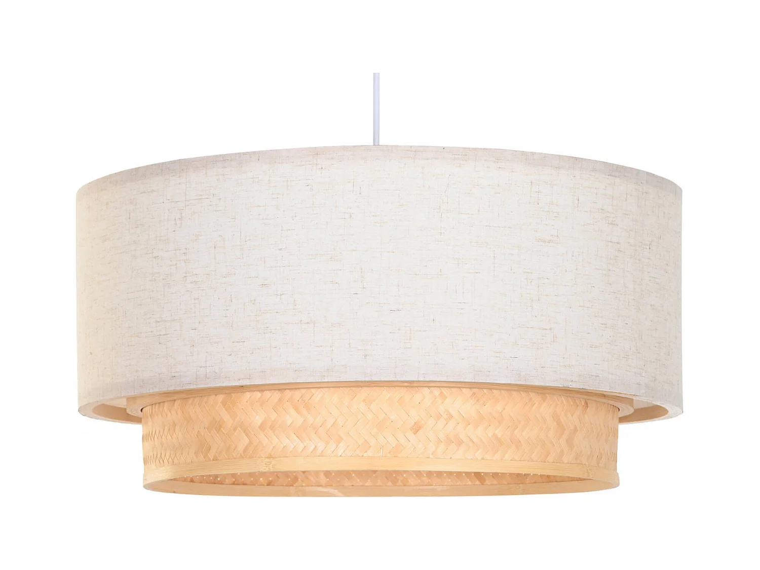 Suspension bambou élégante lumière douce et naturelle