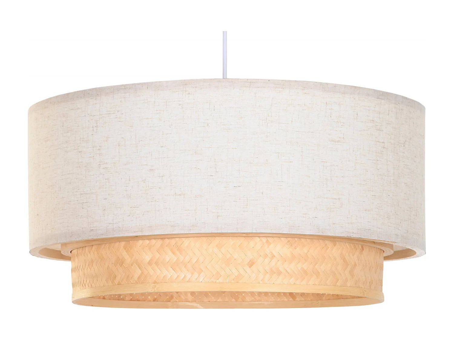 Suspension bambou élégante lumière douce et naturelle