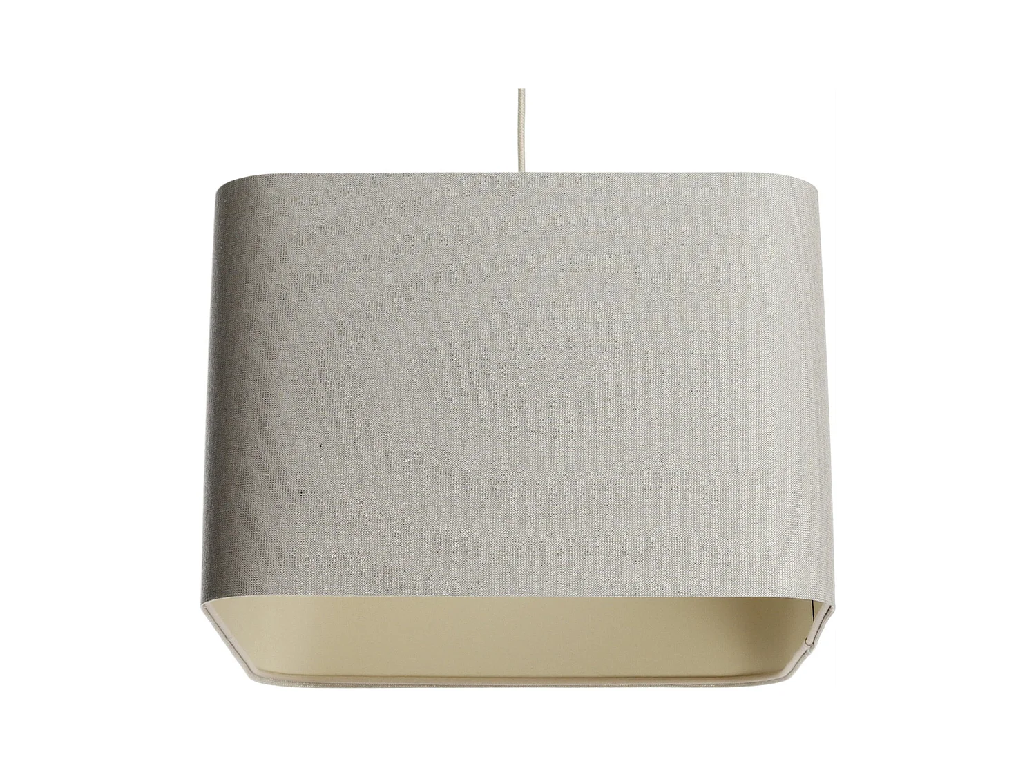 Suspension lin beige élégante - Hauteur 30 cm