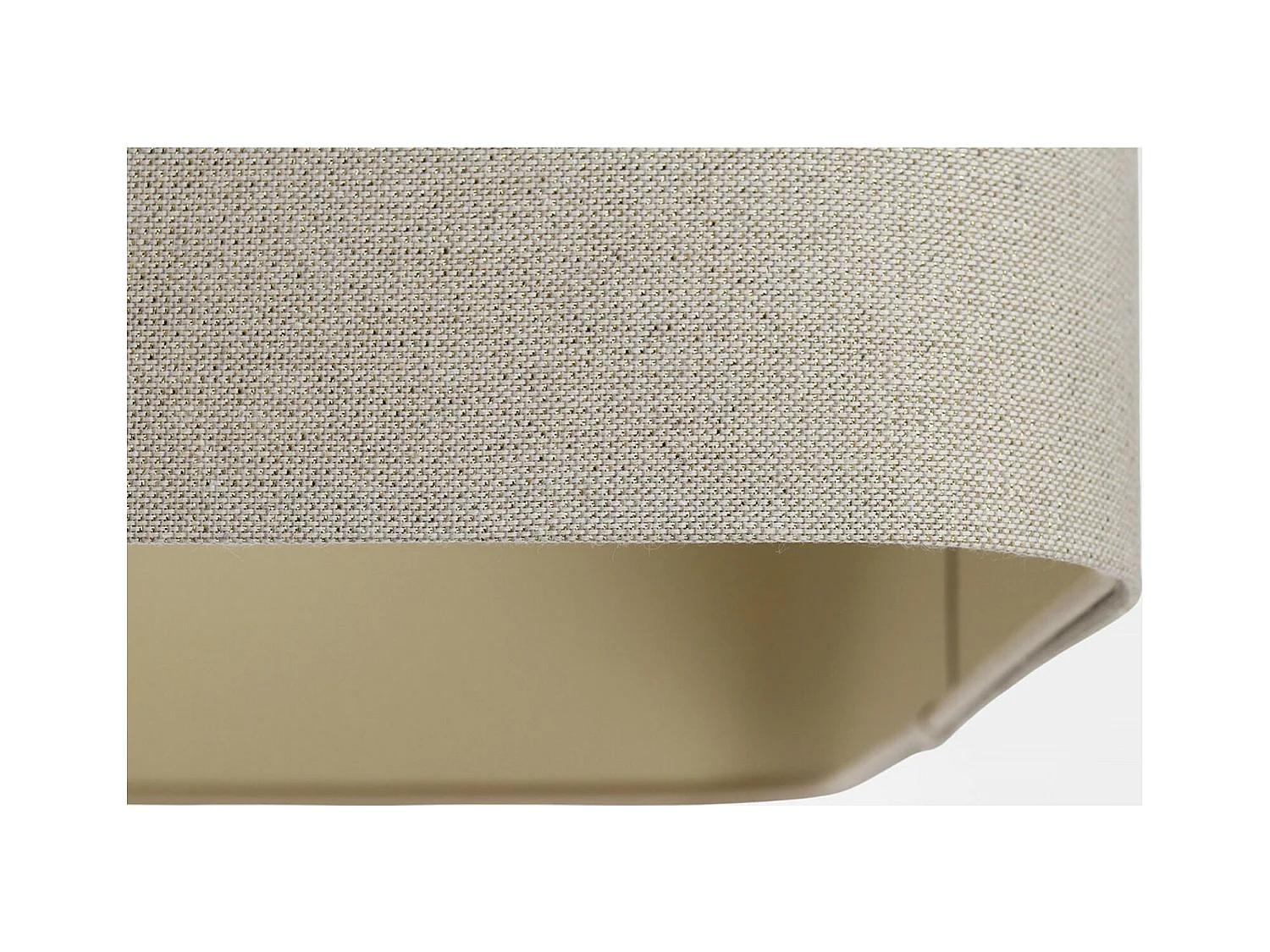 Suspension lin beige élégante - Hauteur 30 cm