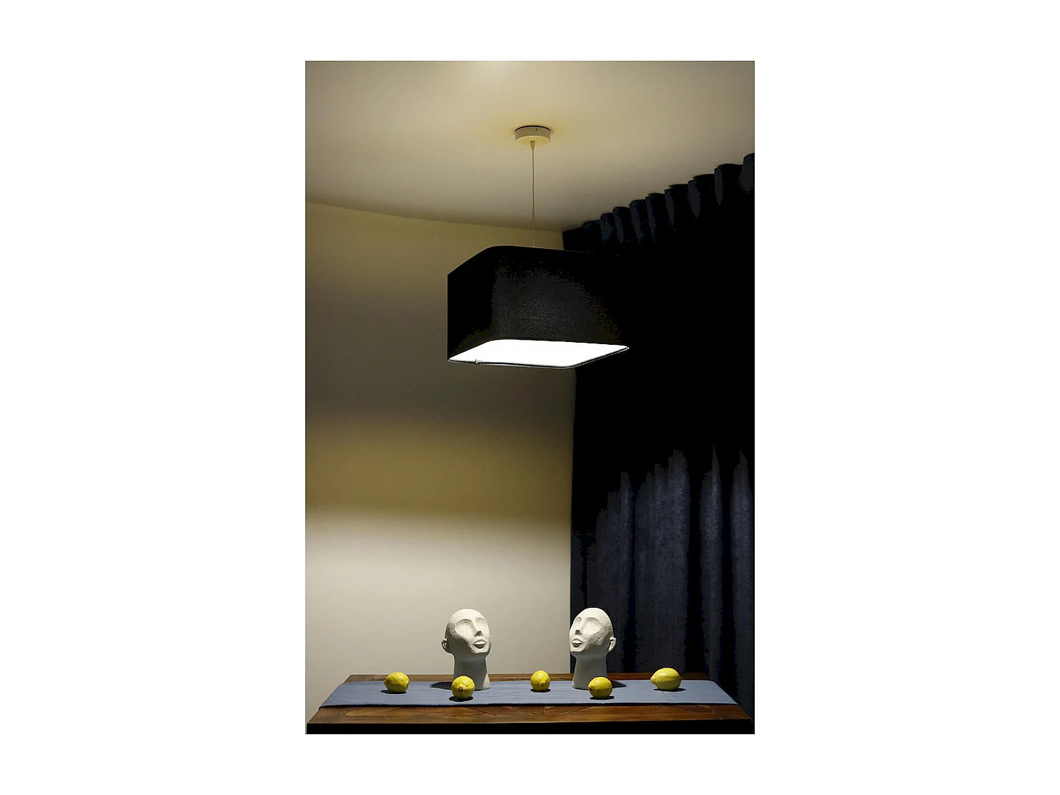 Suspension éclat d'élégance velours - Hauteur 30 cm