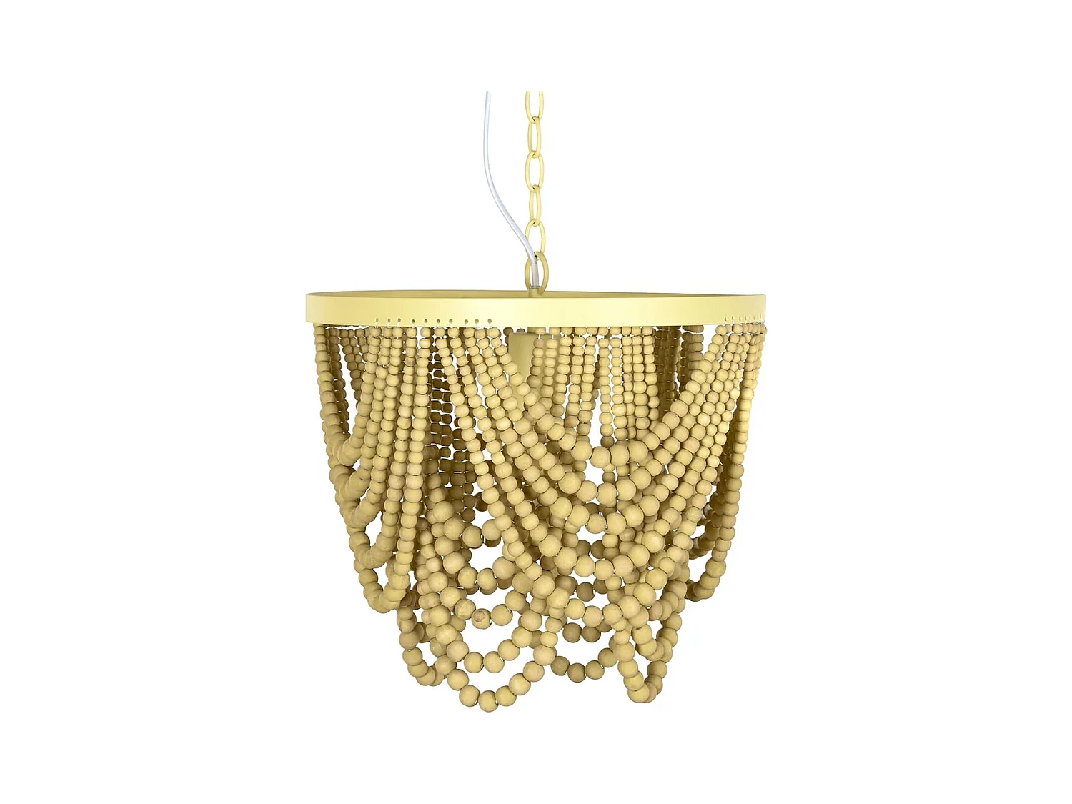 Suspension bois et métal design bohème chic