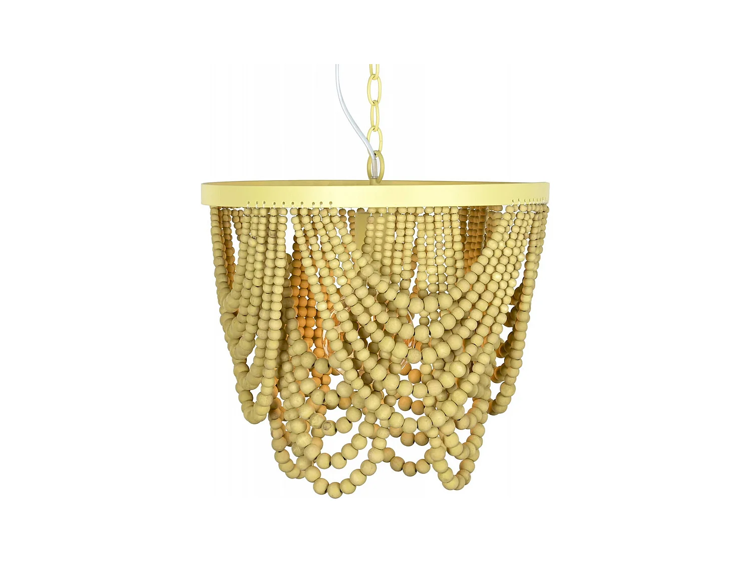 Suspension bois et métal design bohème chic