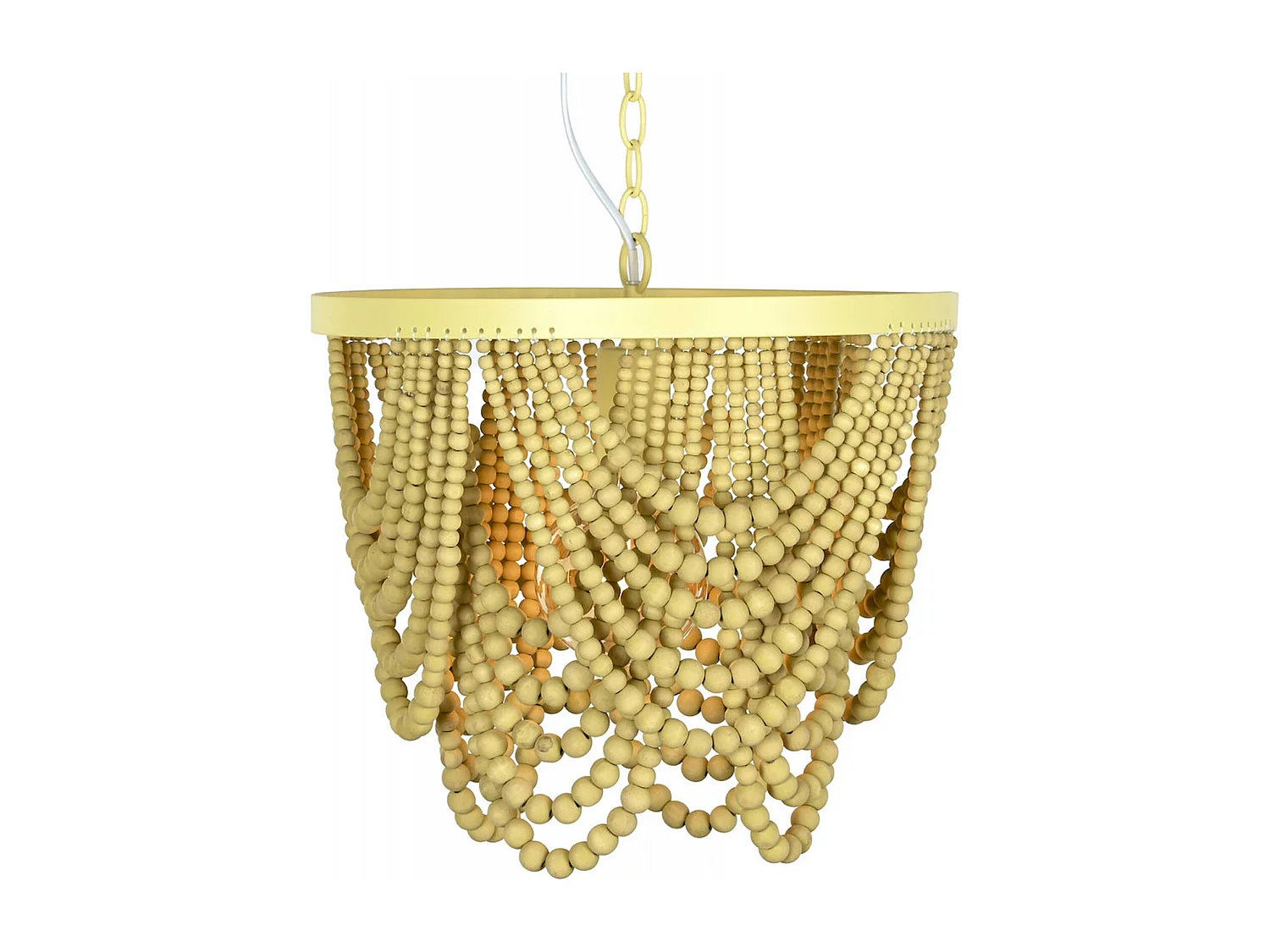 Suspension bois et métal design bohème chic