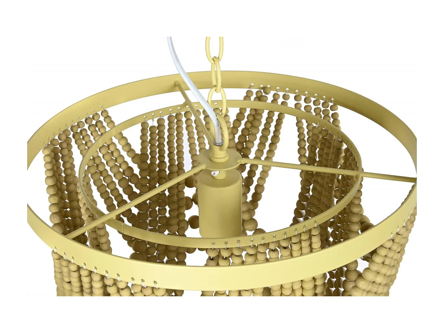 Suspension bois et métal design bohème chic