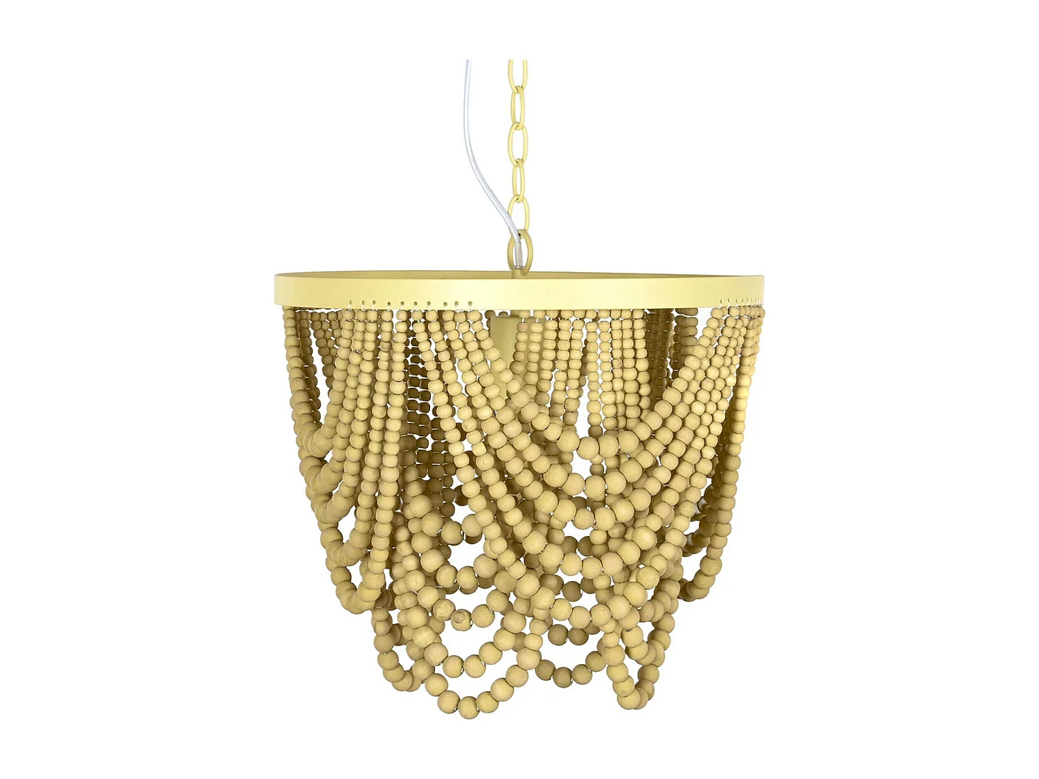 Suspension bois et métal design bohème chic