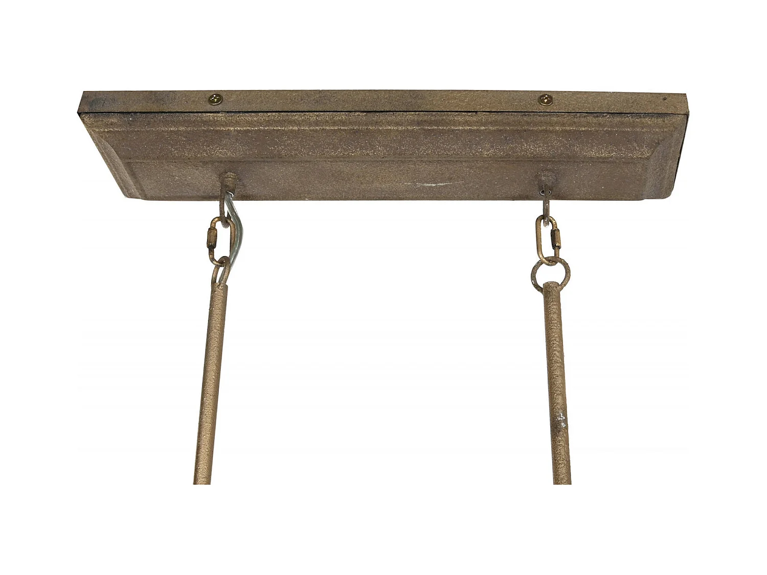 Suspension chic vintage en métal effet vieilli