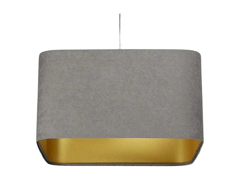 Suspension élégante velours et chic doré - Hauteur 30 cm