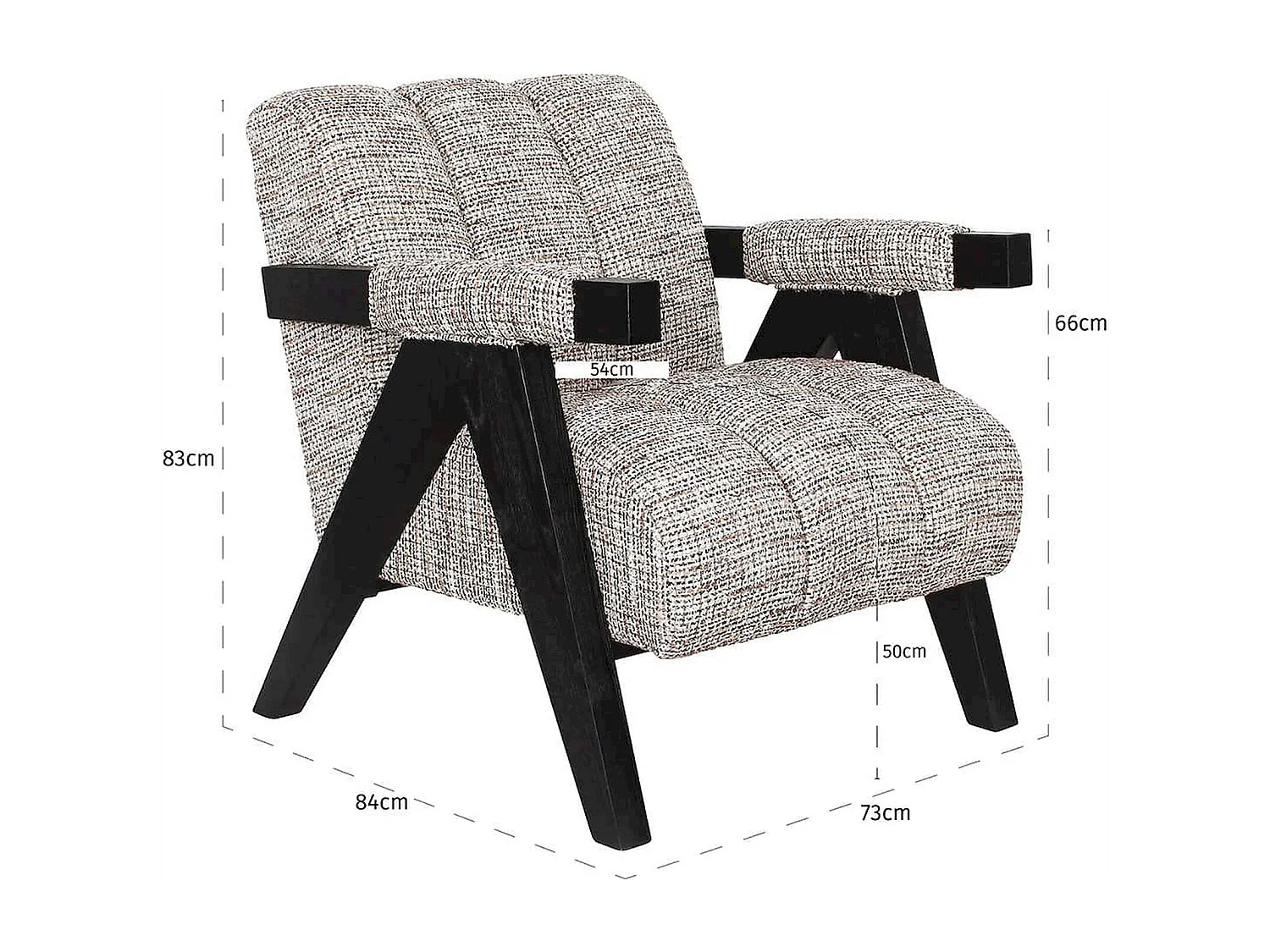 Chaise lounge Clover en bois clair