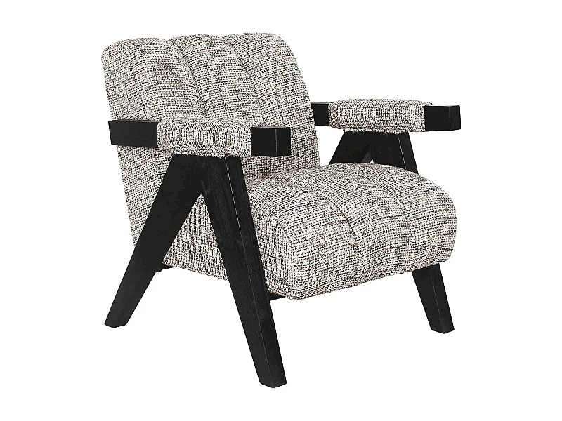 Chaise lounge Clover en bois clair