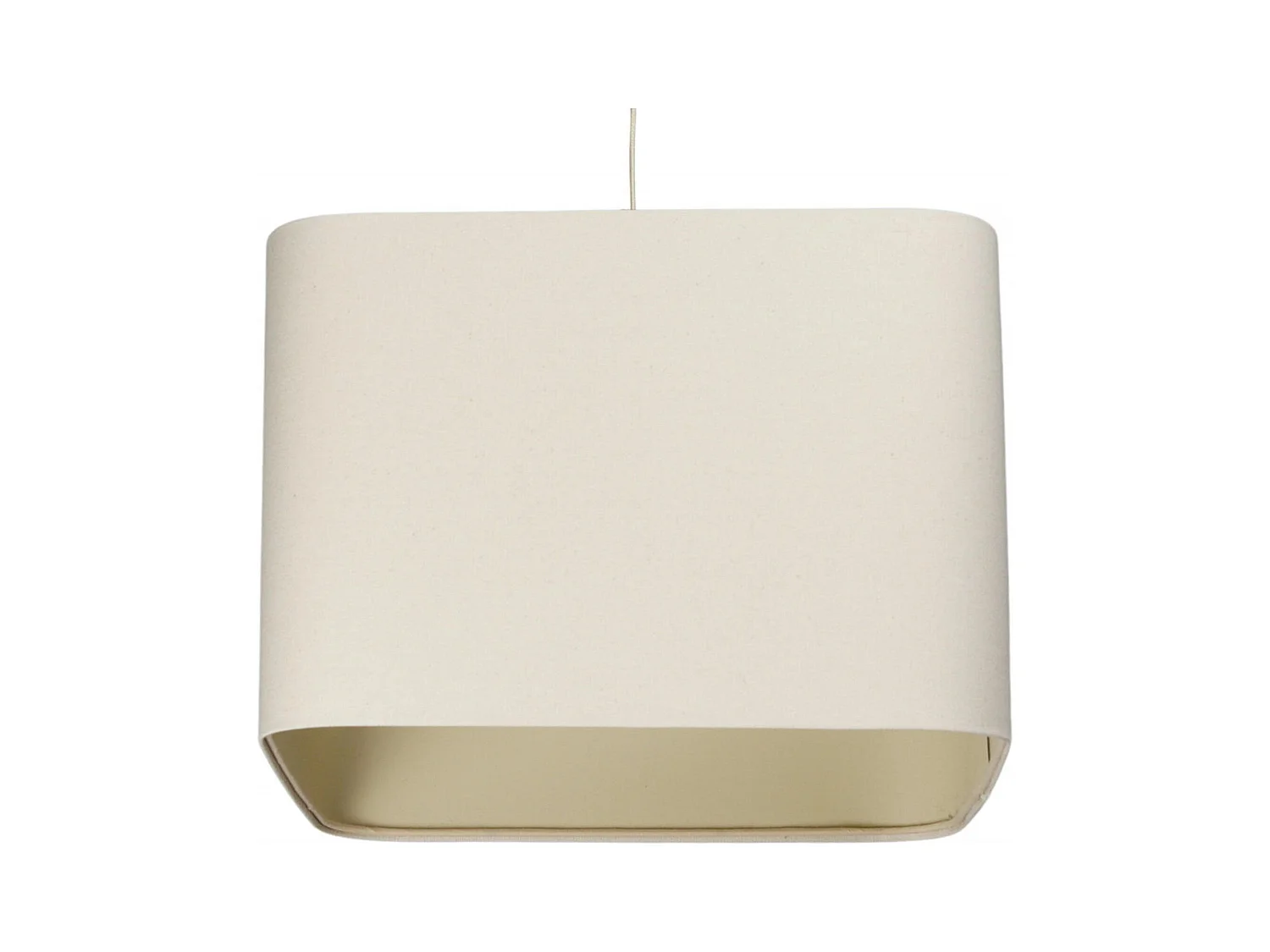 Suspension élégante en lin beige - Hauteur 30 cm