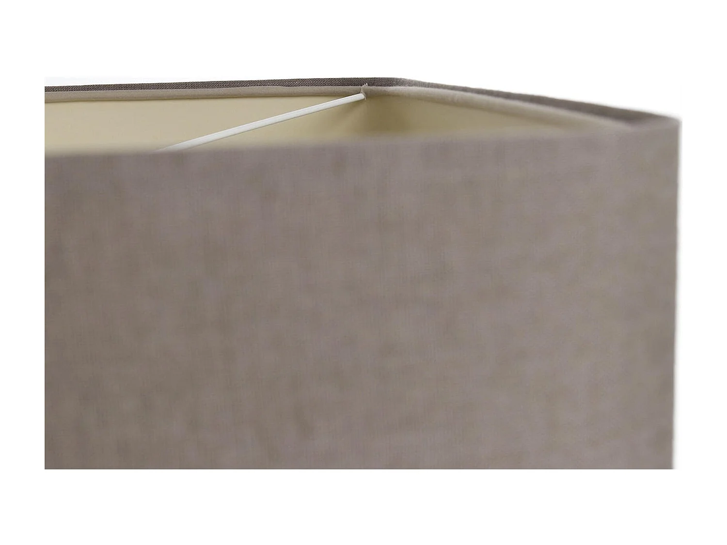 Suspension épurée en tissu lin et PVC beige