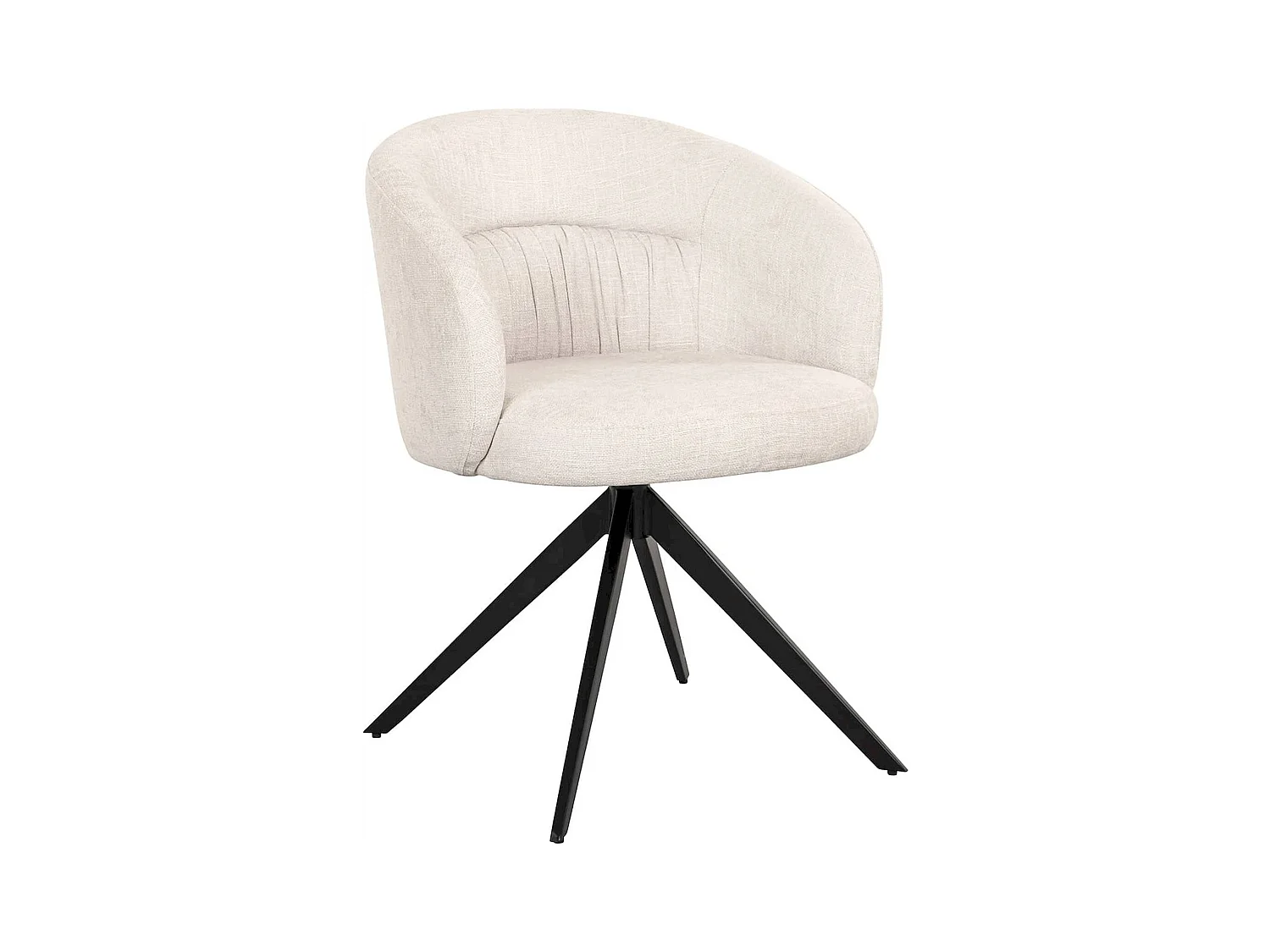 Chaise pivotante élégante en écru