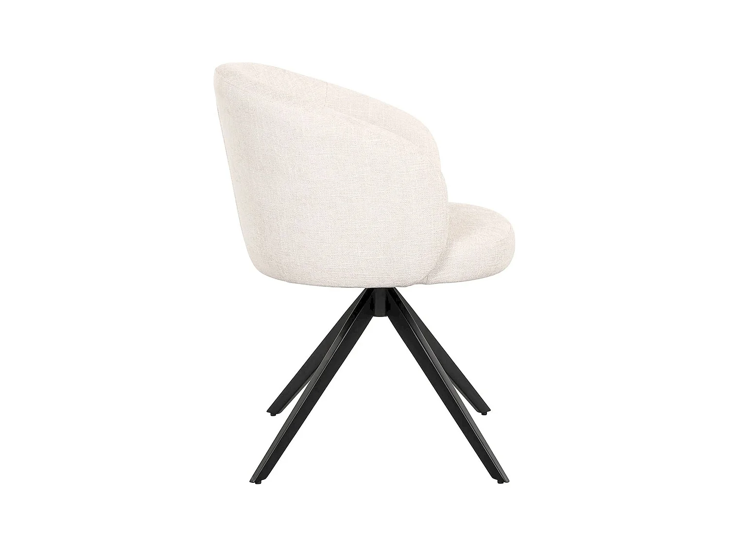 Chaise pivotante élégante en écru