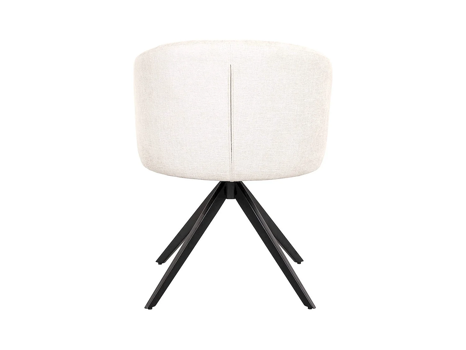 Chaise pivotante élégante en écru