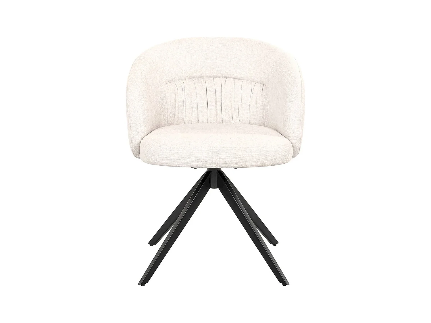 Chaise pivotante élégante en écru