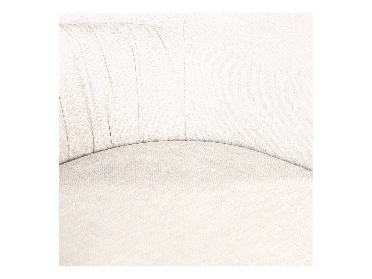 Chaise pivotante élégante en écru