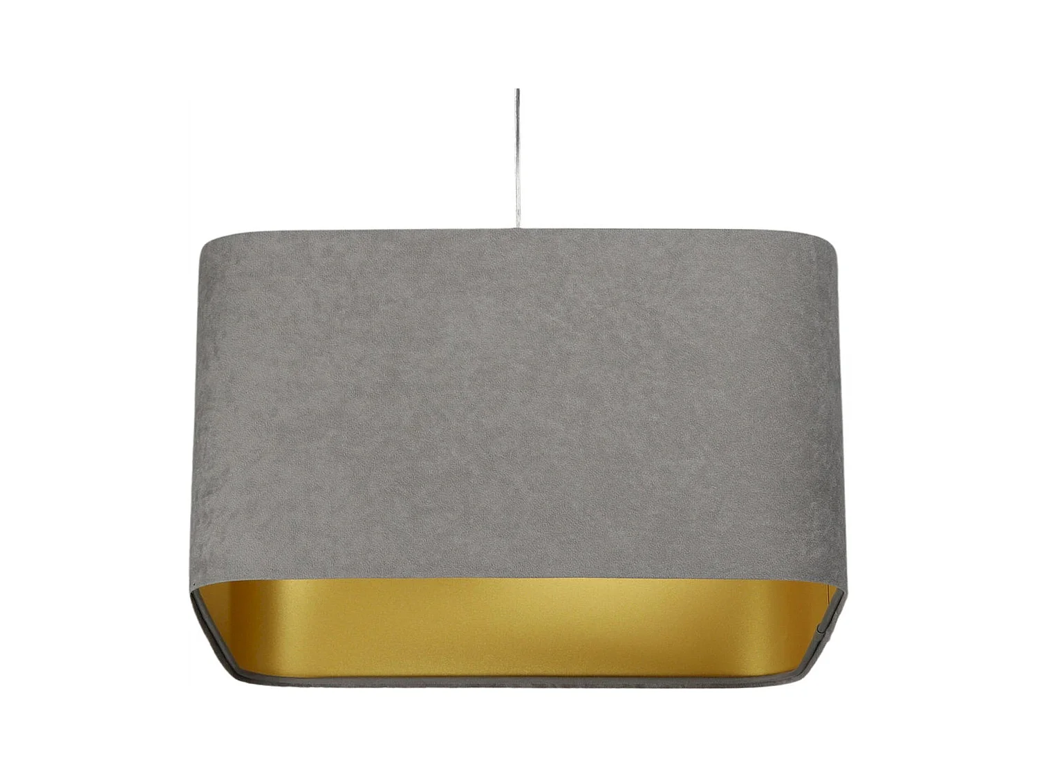 Suspension élégante velours et chic doré - Hauteur 20 cm