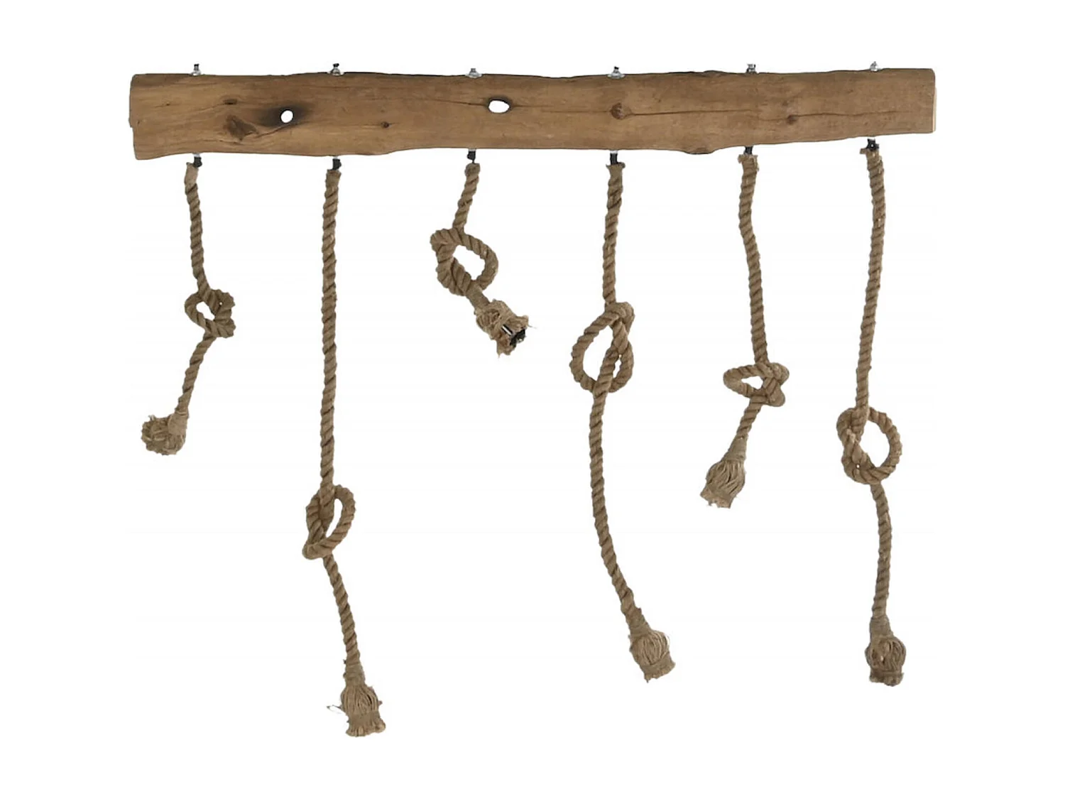 Suspension rustique chic en corde d'acacia pour intérieur
