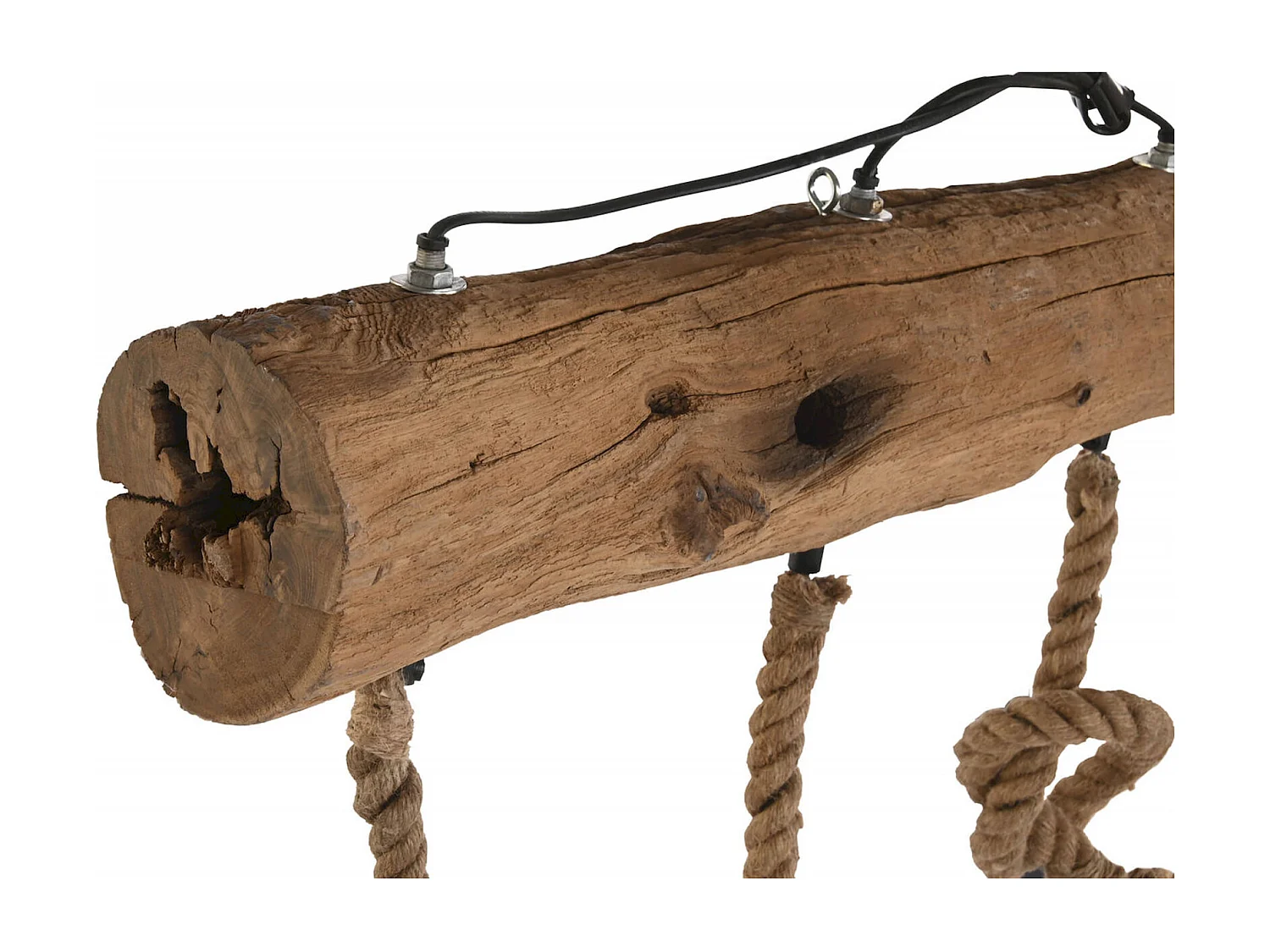 Suspension rustique chic en corde d'acacia pour intérieur