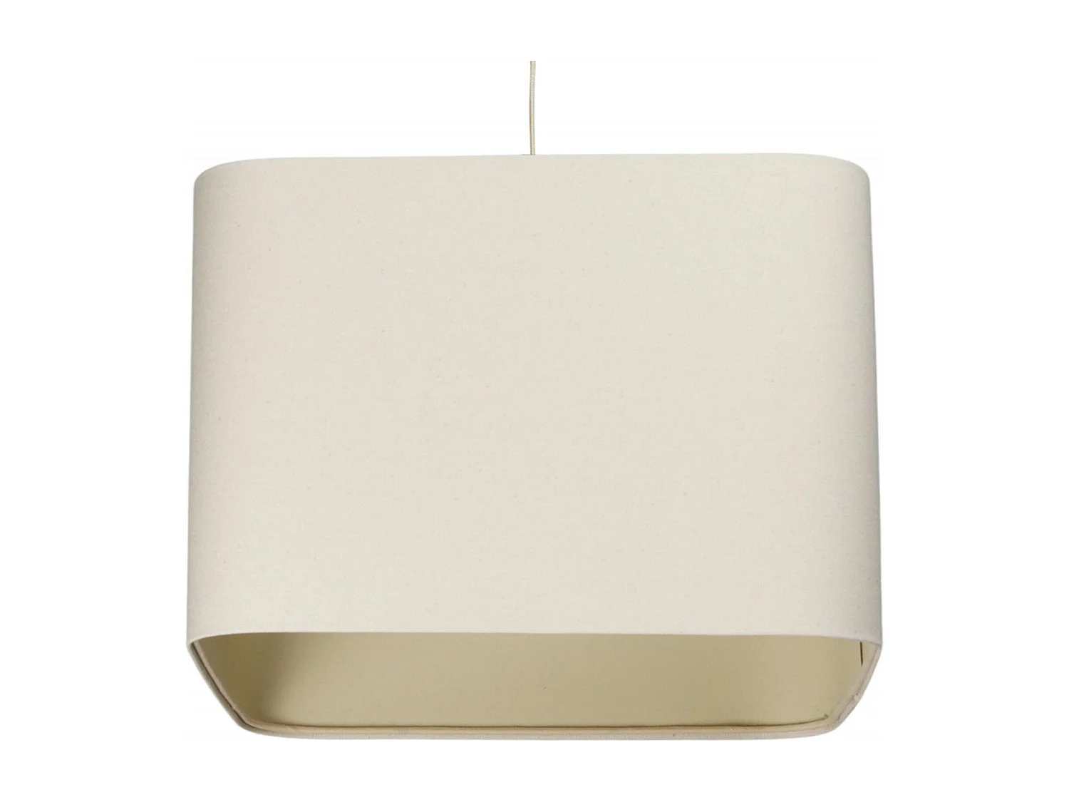 Suspension élégante en lin beige - Hauteur 20 cm