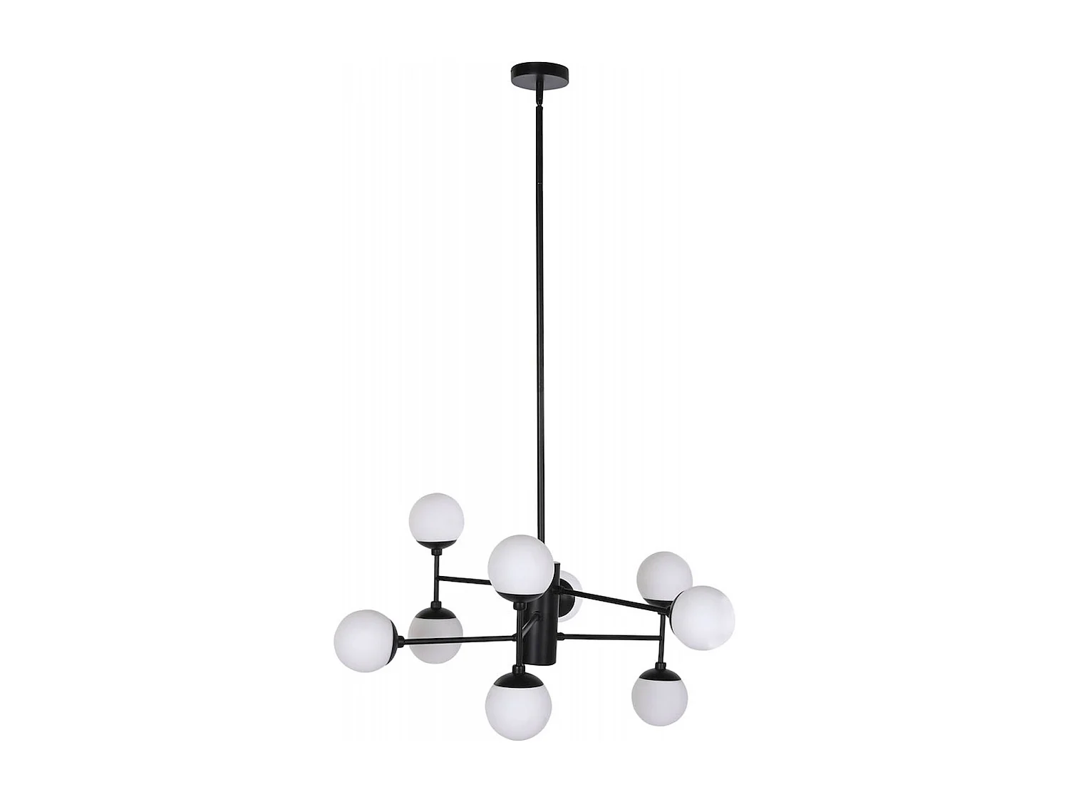 Suspension élégante verre et métal pour intérieur chic