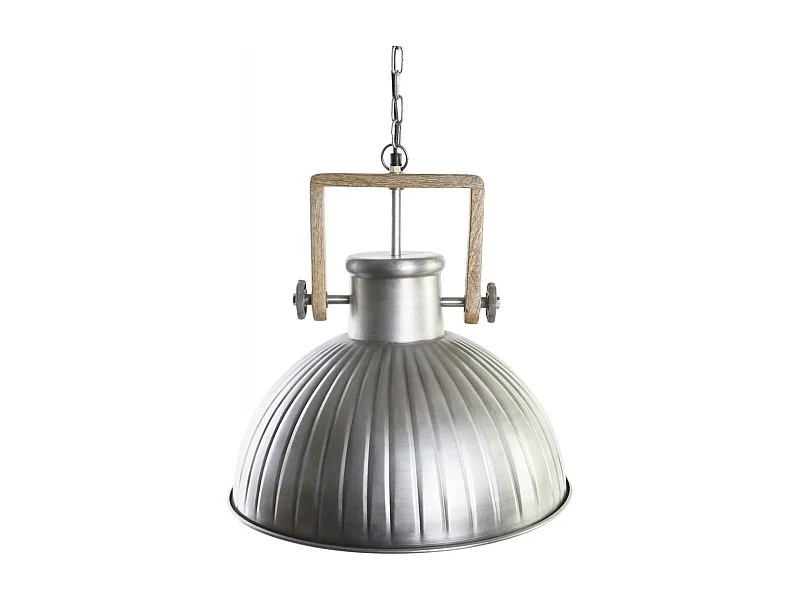 Suspension vintage argenté style industriel chic