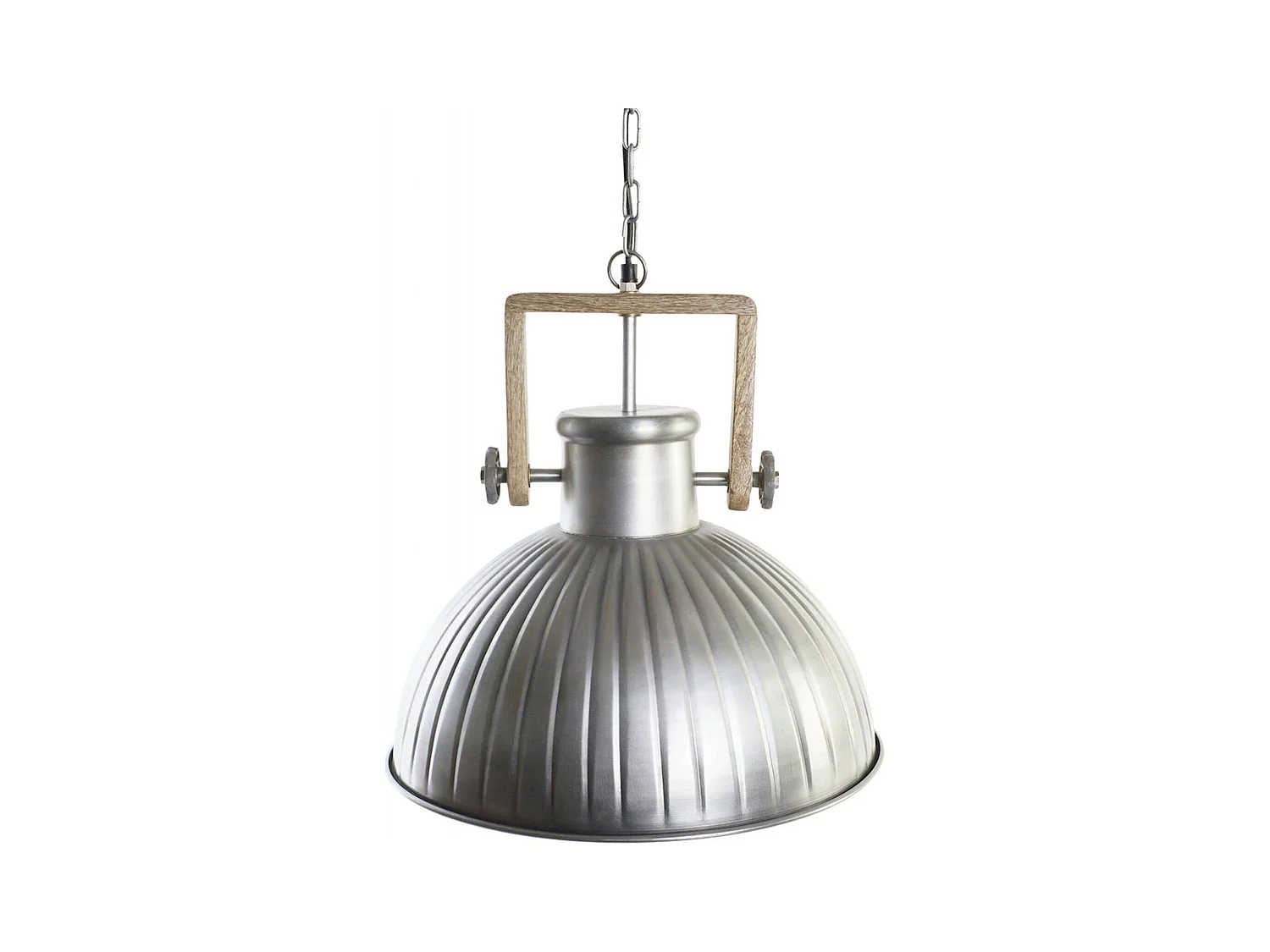 Suspension vintage argenté style industriel chic