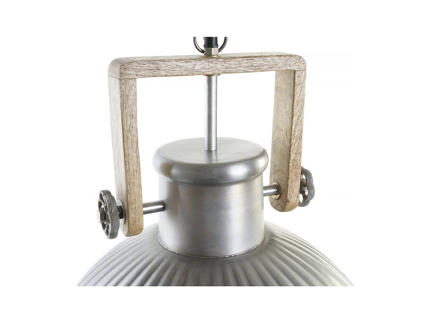 Suspension vintage argenté style industriel chic