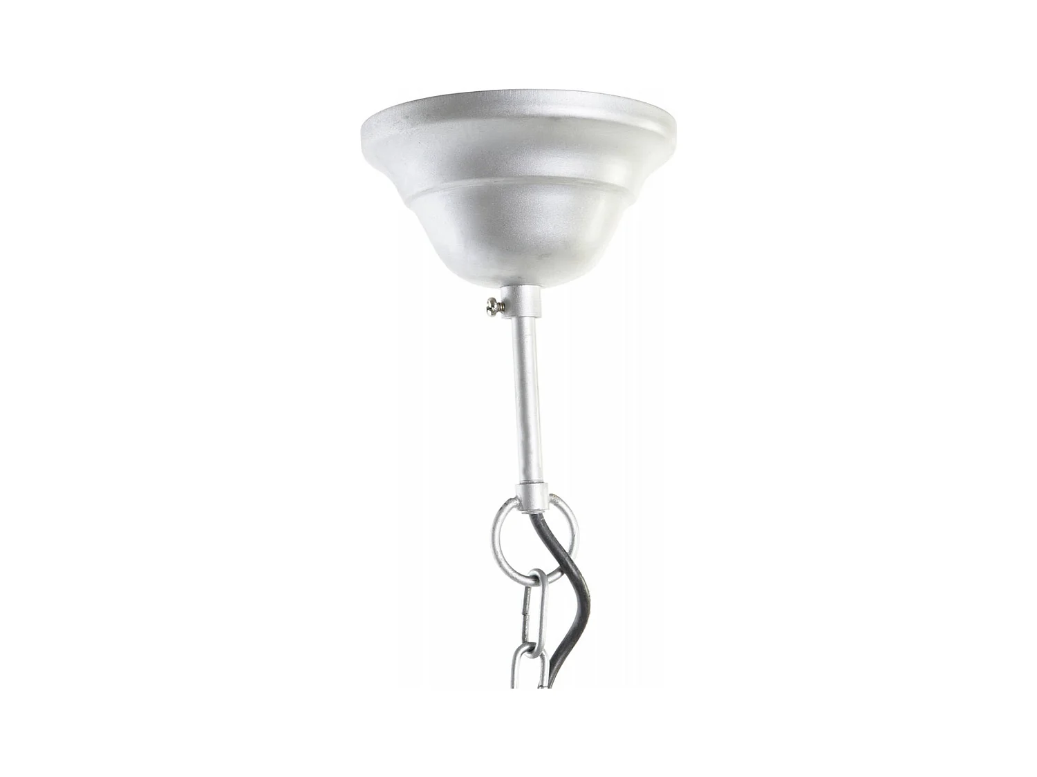 Suspension vintage argenté style industriel chic