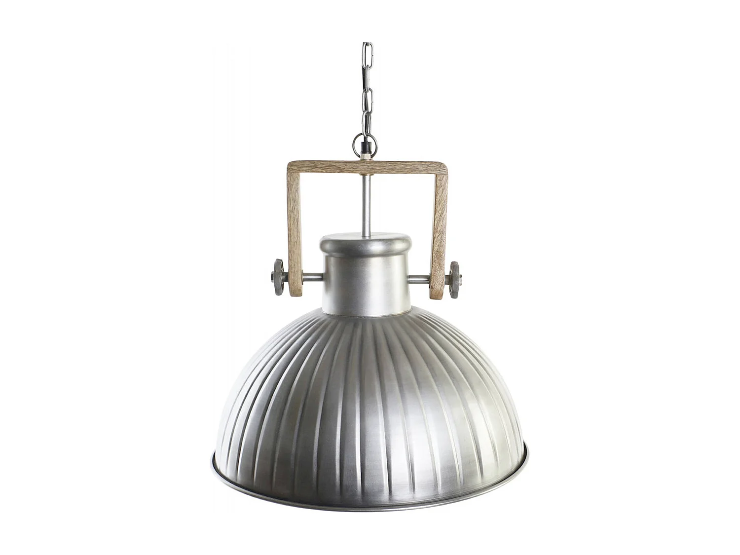 Suspension vintage argenté style industriel chic