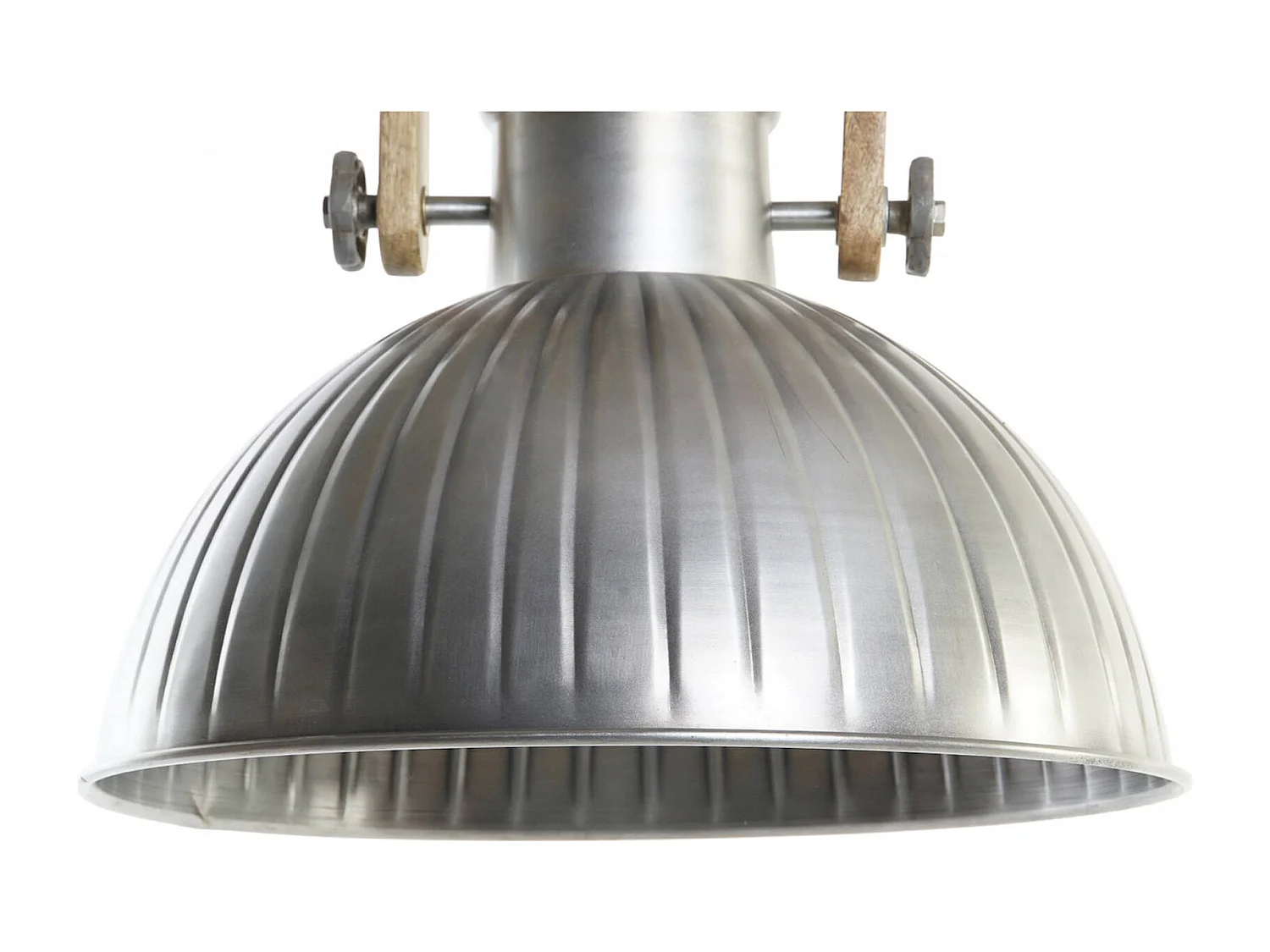 Suspension vintage argenté style industriel chic