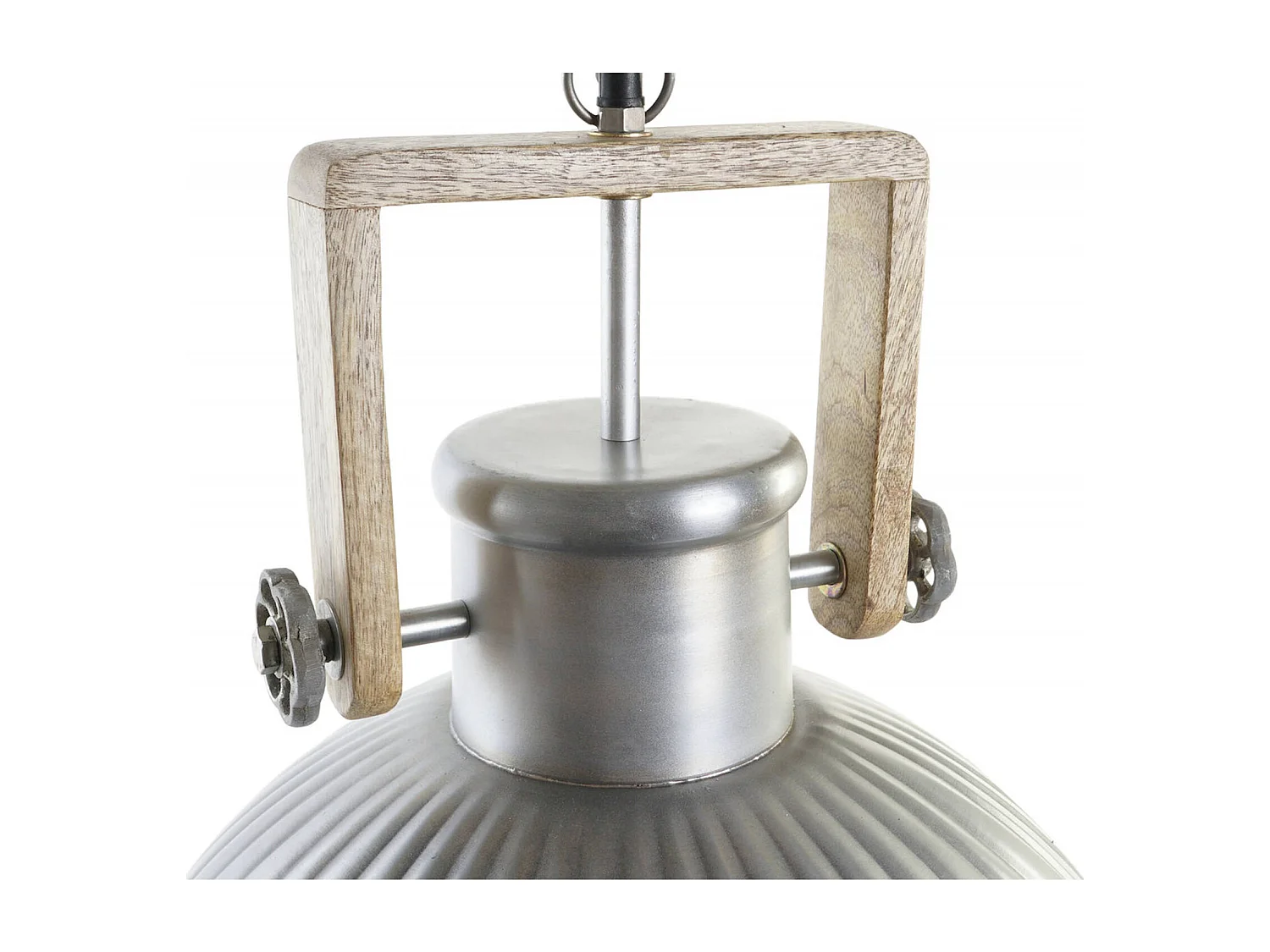 Suspension vintage argenté style industriel chic