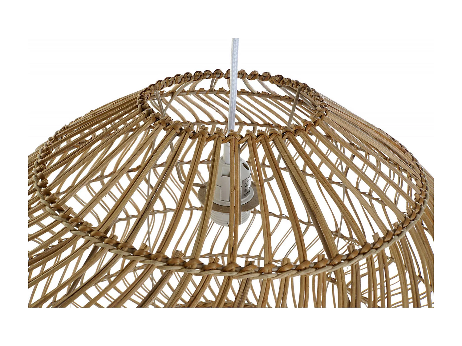 Suspension raffinée en rotin pour déco naturelle
