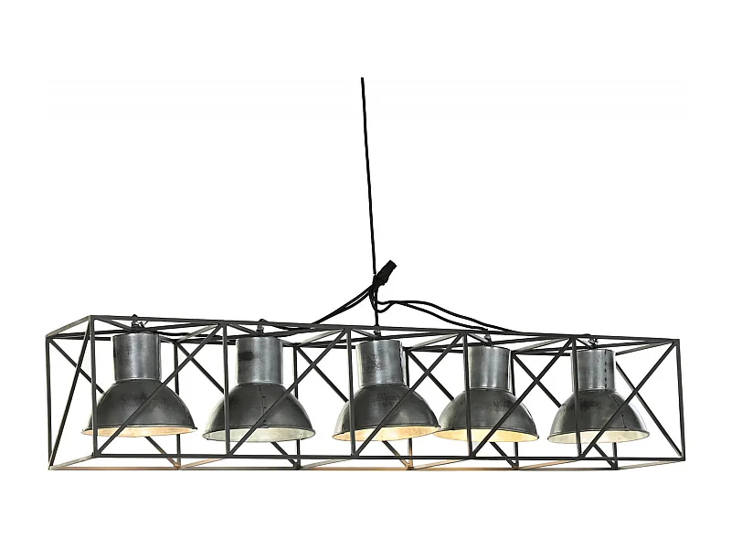 Suspension industrielle élégance grise et moderne