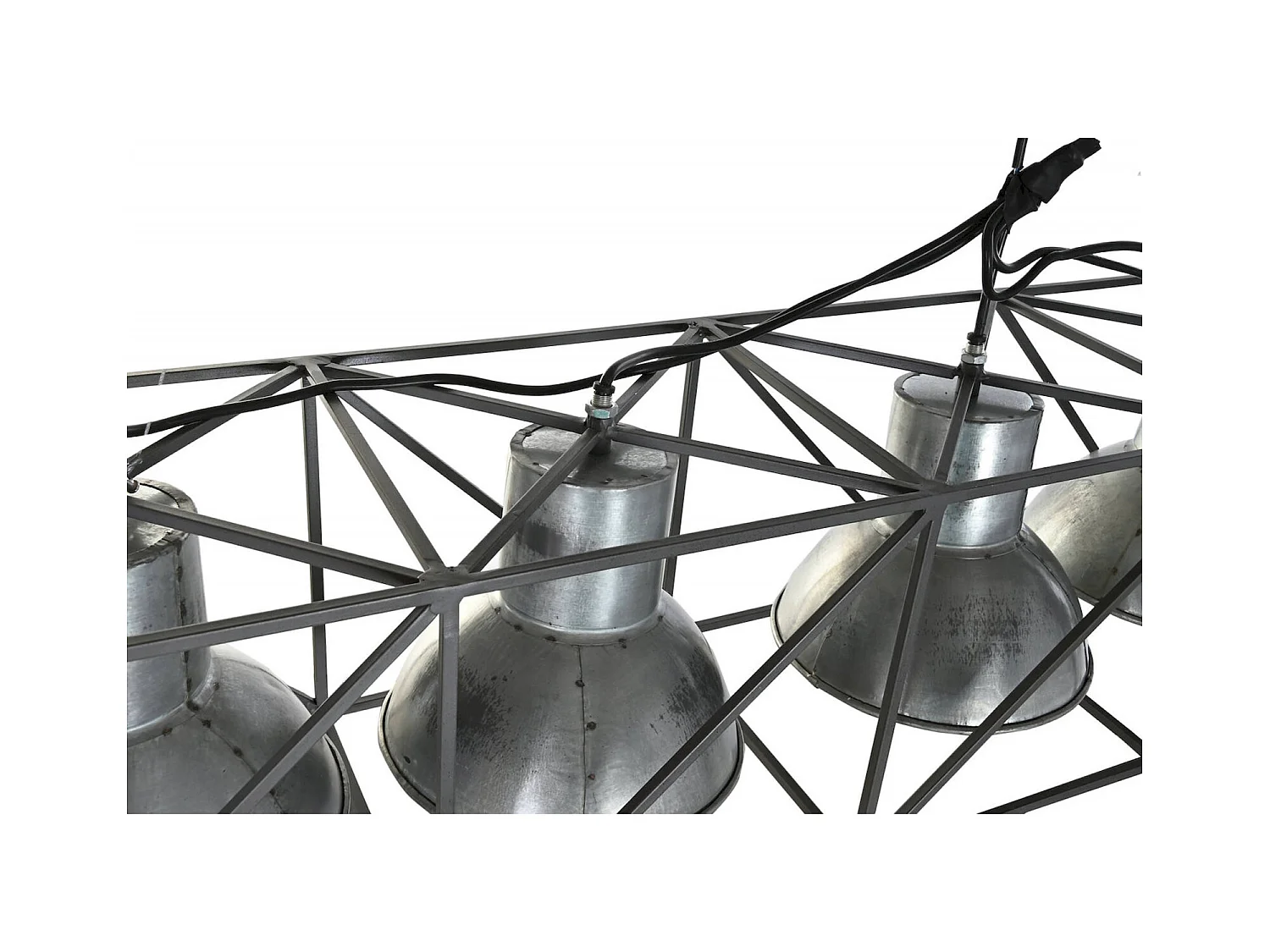 Suspension industrielle élégance grise et moderne